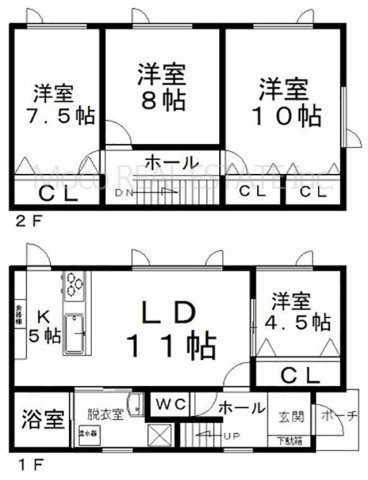 【間取り】 | 北見市西富町中古住宅