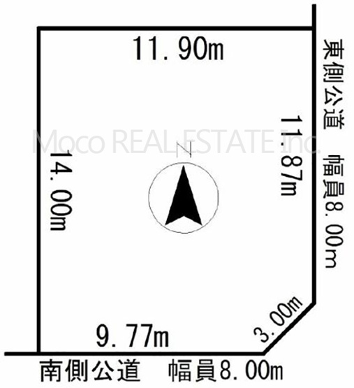 【区画図】 | 北見市西富町中古住宅