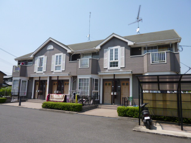 倉敷市連島町西之浦のアパートの外観