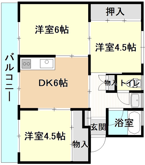 【間取り】 | 樋ノ口アパート | 間取りです