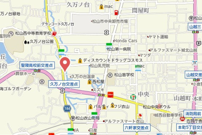 【地図】 | Y・サイレントビレッジ久万ノ台　A棟　Ｂ棟
