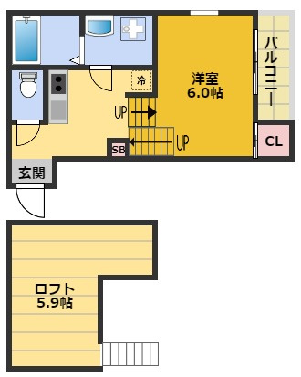 【間取り】 | ハーモニーテラス大杉町Ⅲ | 間取りです