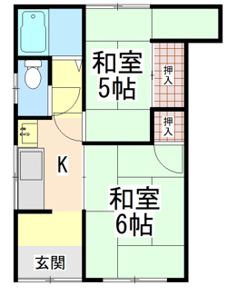 【間取り】 | 竹田アパート