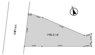 【区画図】 | 坂戸市花影町　建築条件なし売地　東武東上線『坂戸駅』徒歩13分　【浅羽野小学区】