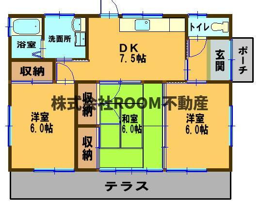 今村貸家の間取り