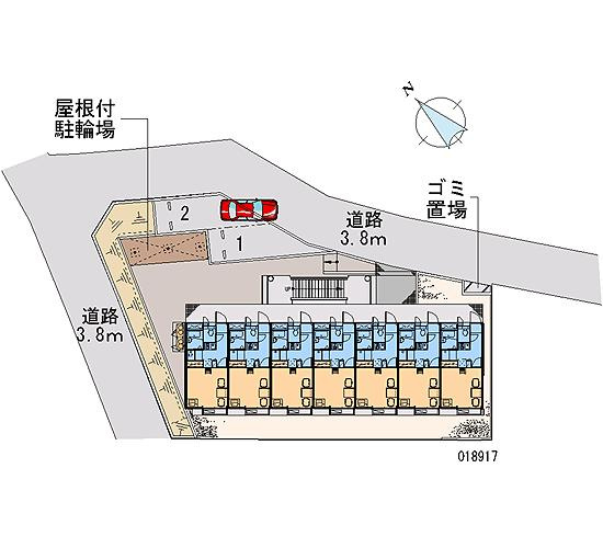 羽鳥弐番館の駐車場