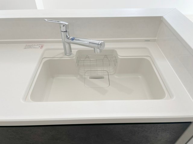 泉南市新家　2期　未入居の設備|洗い物も楽にできる、広々シンク！