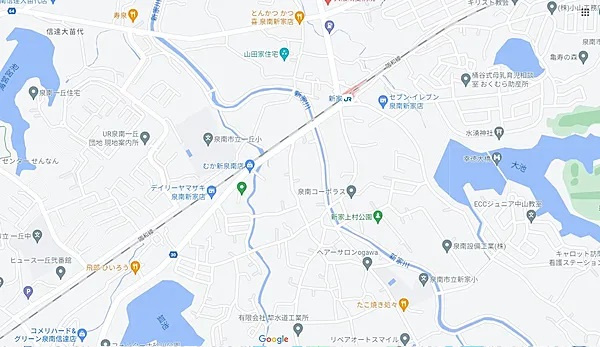 泉南市新家　2期　未入居の地図