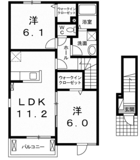 【間取り】 | 花づつみＢ