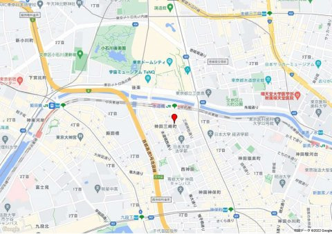 神田三崎町2-12-9ビルの地図