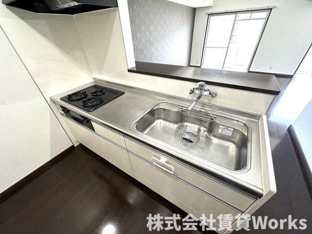 バロンズコートのキッチン|きれいなキッチンです