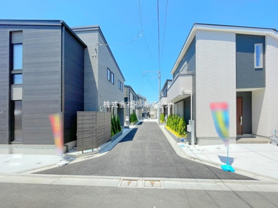 【前面道路含む現地写真】 | 葛飾区南水元２丁目　新築戸建て