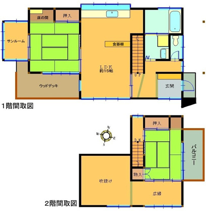 【間取り】 | 大室高原別荘地　戸建