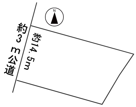 ６１１３７　岐阜市粟野西土地の区画図