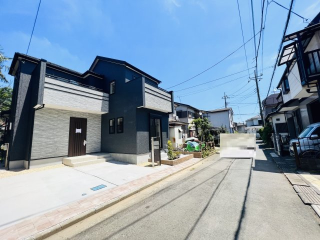 川越市的場7期　新築戸建の前面道路含む現地写真|南側4.2ｍ公道