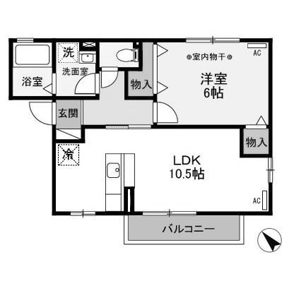 【間取り】 | クレール西原
