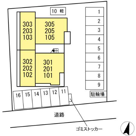 D'プレイス八王寺の区画図