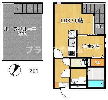 【間取り】 | 仲介手数料半額！HPに初期費用掲載「プライスホーム」で検索！Grandtic 住吉Ⅱ