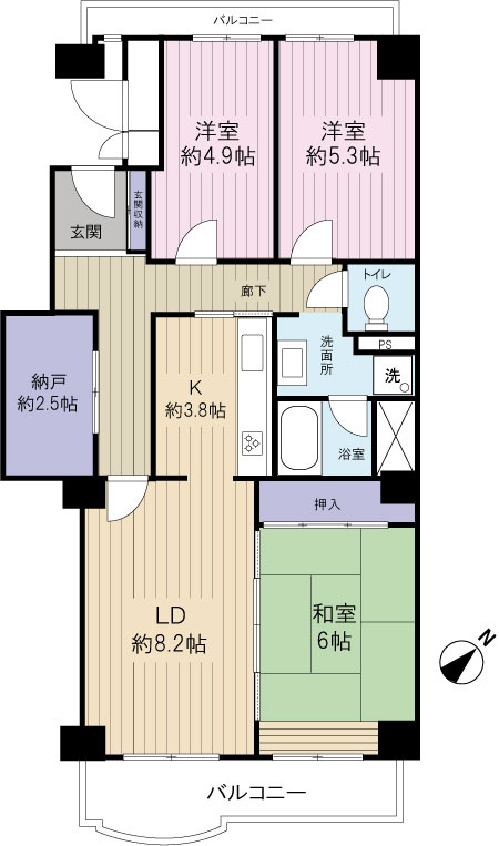 嬉しい納戸付き3LDK★