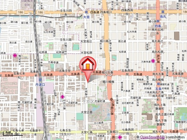 ブリエ五条大宮の地図