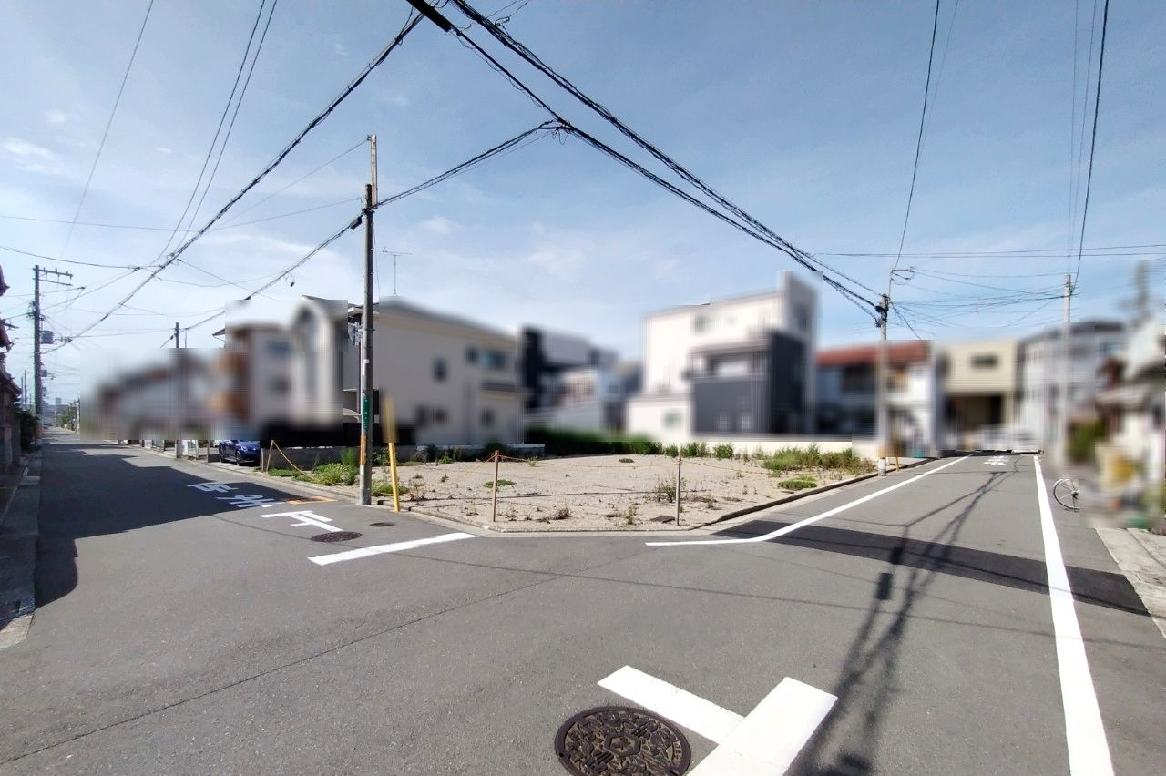 堺市堺区幸通の売地の前面道路含む現地写真