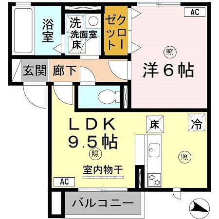 【間取り】 | ヴィラ・シャロム A棟