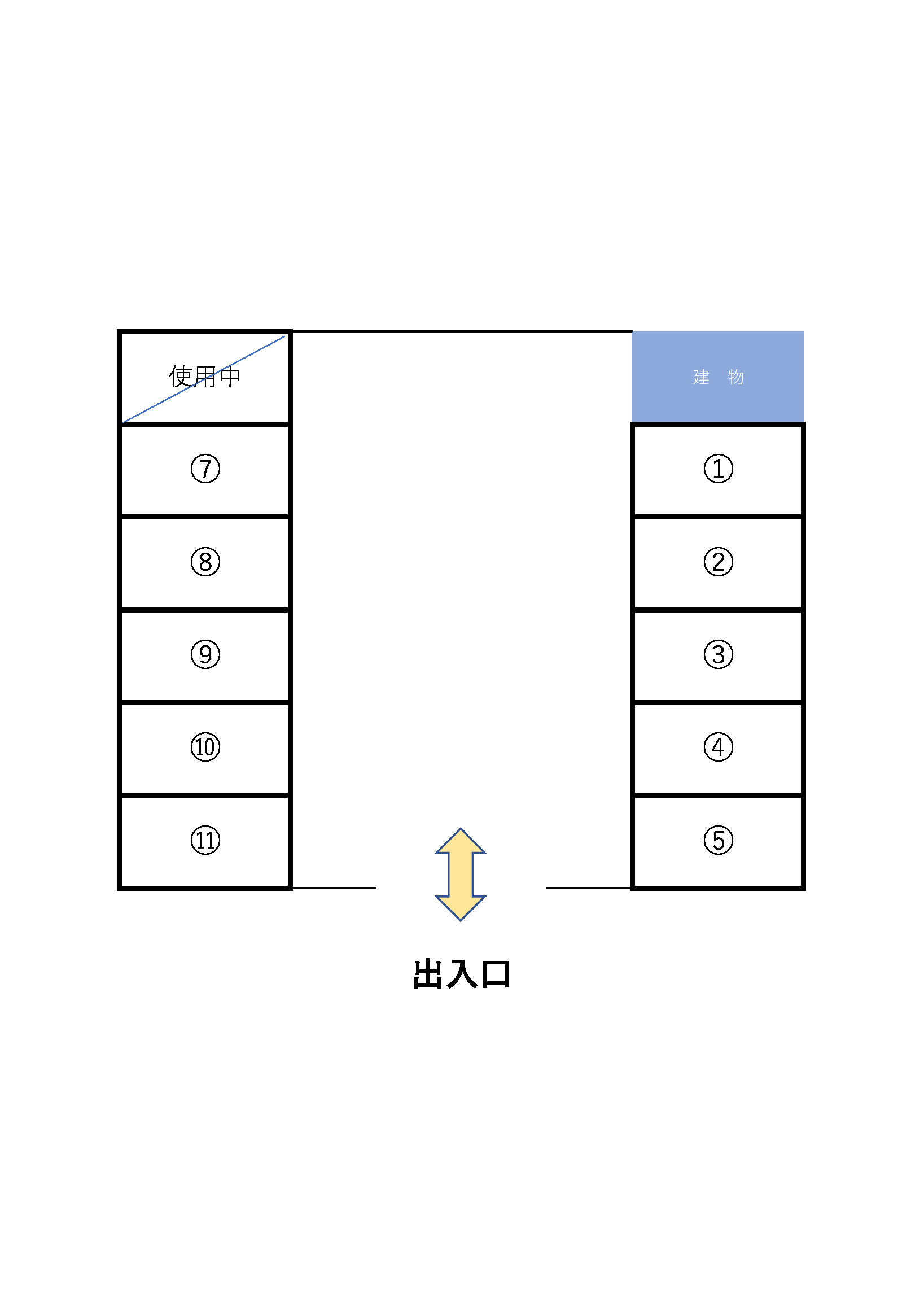 浜崎月極駐車場の間取り