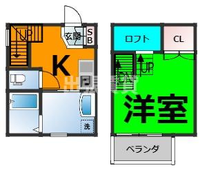 仲介手数料0円Cerisierの間取り