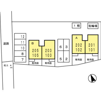 【区画図】 | SekutoA棟