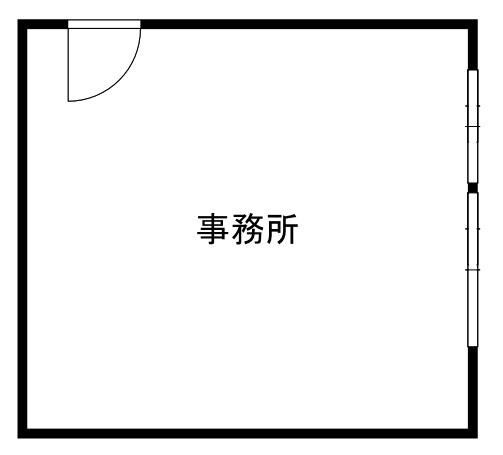 室蘭市知利別町１丁目8-13テナントの間取り