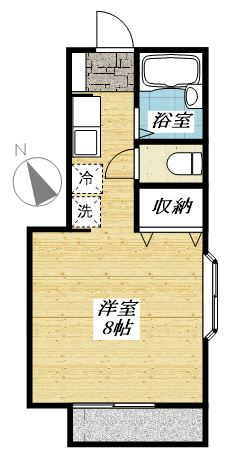 玉二ハイツの間取り