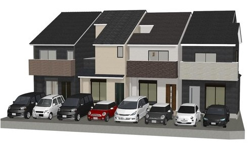 牛ヶ瀬弥生町3号地の外観パース