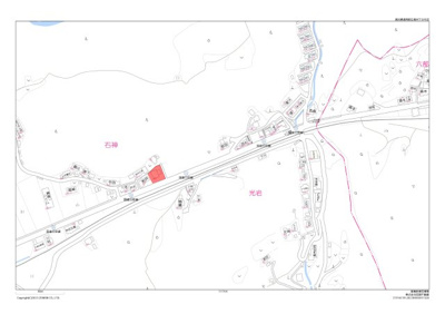 【地図】 | 日高村下分分譲地② | 位置図です。