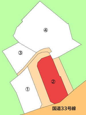 【区画図】 | 日高村下分分譲地② | 区画図になります。