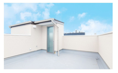 【外観パース】 | 豊島区雑司が谷１丁目　建築条件なし売地 | ハウスメーカー参考プラン図
お好きなハウスメーカーで建築可能！