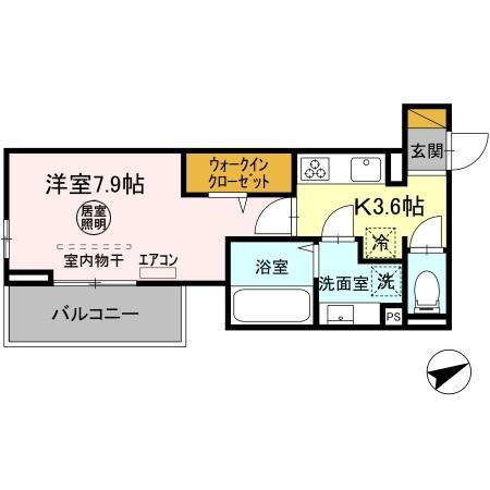 【間取り】 | D-room椿森１丁目C