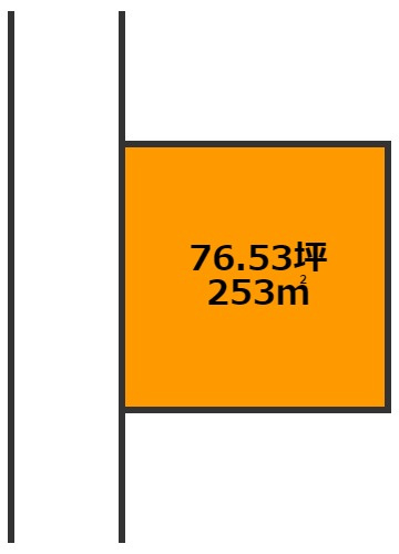 大島町萩﨑　売地の土地図