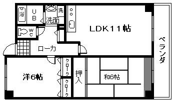【間取り】 | ドエル岸和田