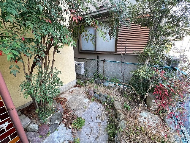 葛城市疋田戸建ての庭