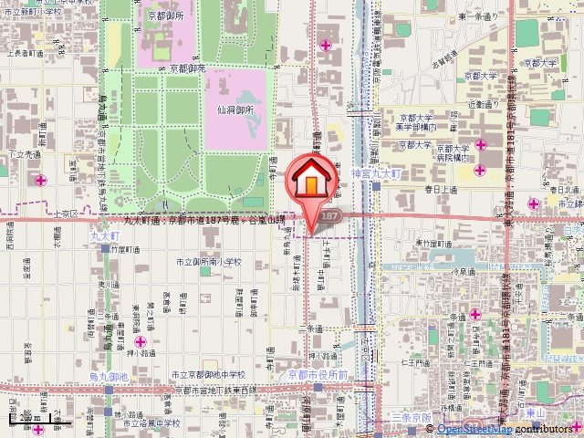 ベラジオ御所東の地図