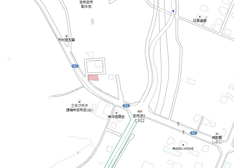 志布志市志布志町安楽の売地の土地図