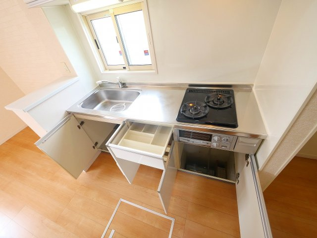 メゾンボナールのキッチン|きれいなキッチンです