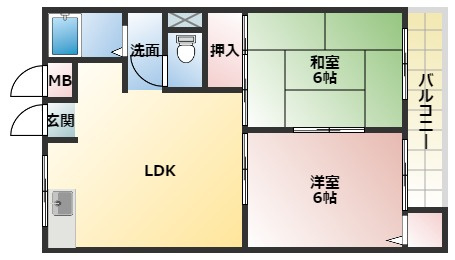 【間取り】 | 杉本マンションA棟