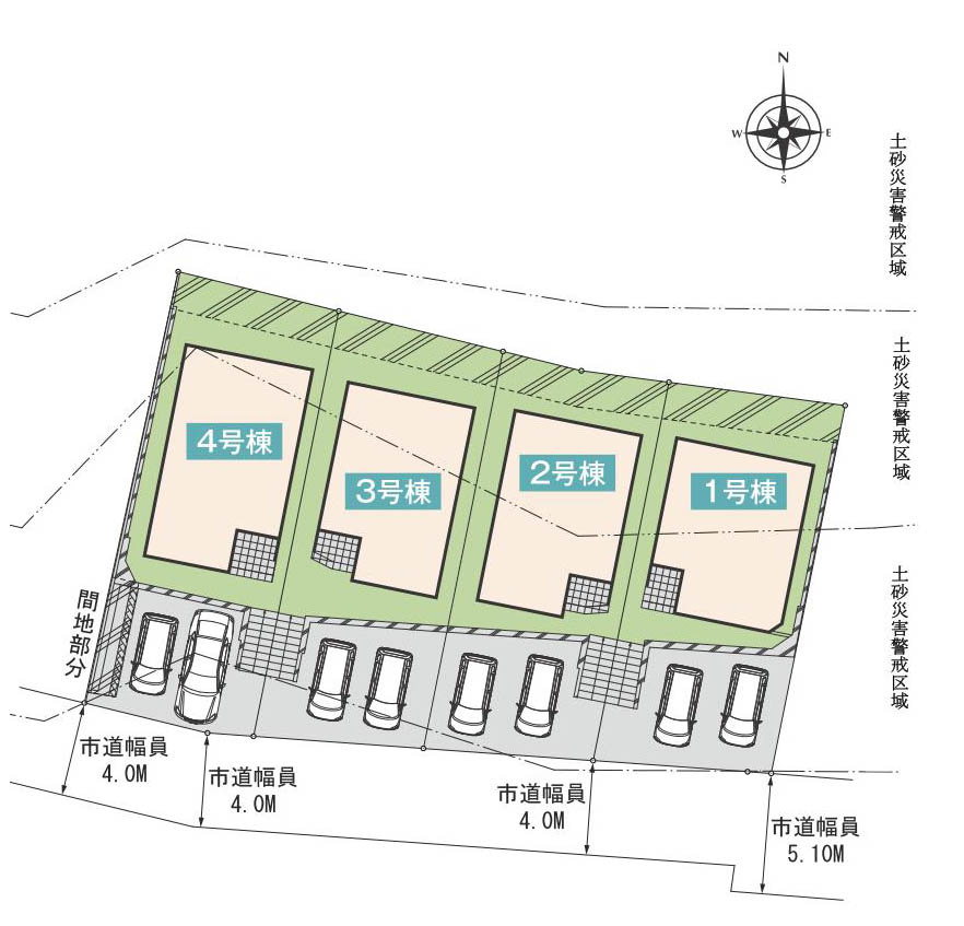 昭島市中神町２丁目の中古一戸建の区画図