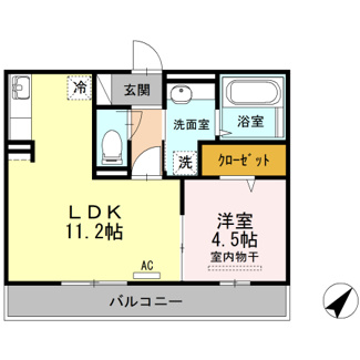 【間取り】 | ブルーノ千代田