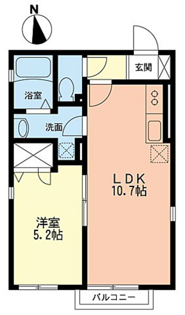 Dear　Courtの間取り