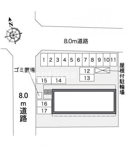 レオパレスグリーン一宮の駐車場