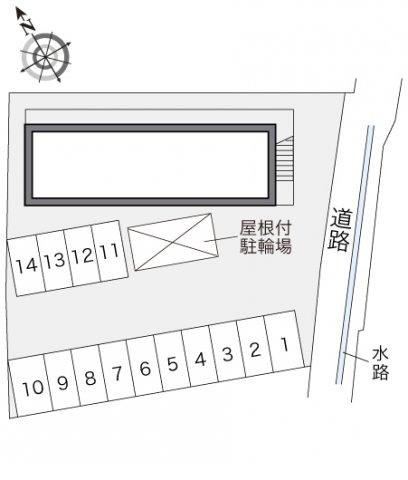 レオパレスそれいゆの駐車場