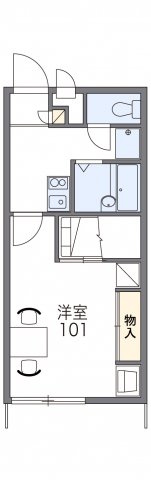 レオパレス新宮の間取り|代表的な間取のため実際の間取とは異なる場合があります