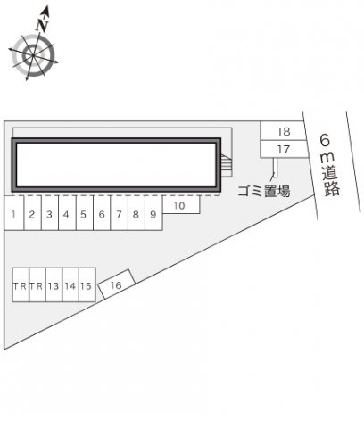 レオパレス新宮の駐車場